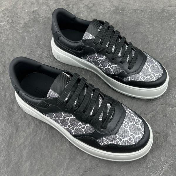 Gucci GG Sneaker Black leather trim