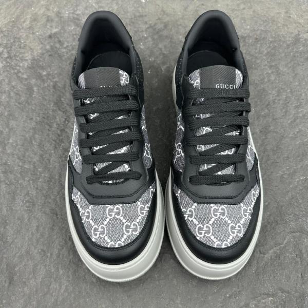 Gucci GG Sneaker Black leather trim