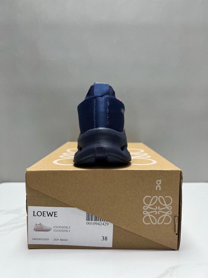 LOEWE Cloudtilt Low Top Casual Shoes Men's Marine Blue