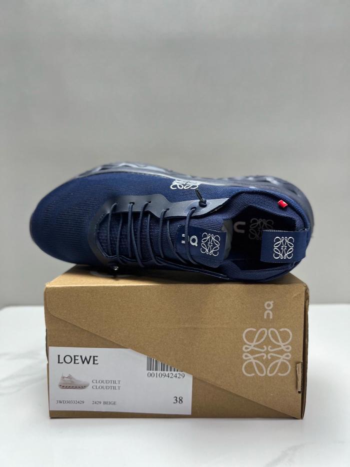 LOEWE Cloudtilt Low Top Casual Shoes Men's Marine Blue