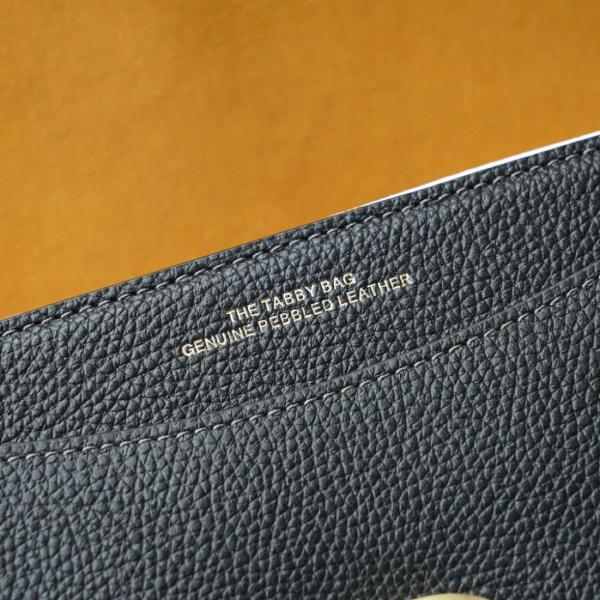 COACH Tabby Pebble Texture Cow Leather Portable Crossbody Bag, Shoulder Bag Medium Size Women's Black CH857-B4BK size 26*8*15 cm