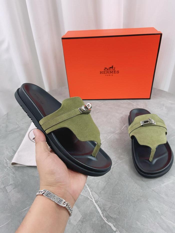 HERMES Empire Flip Flops Women's Green