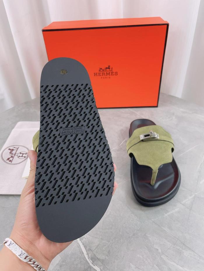 HERMES Empire Flip Flops Women's Green