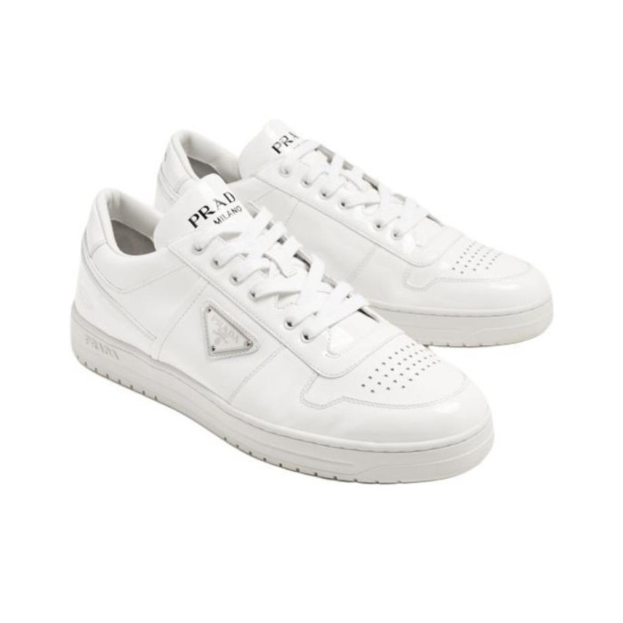PRADA Downtown Leather Sneakers