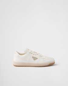 Prada Downtown nappa leather sneakers Ivory