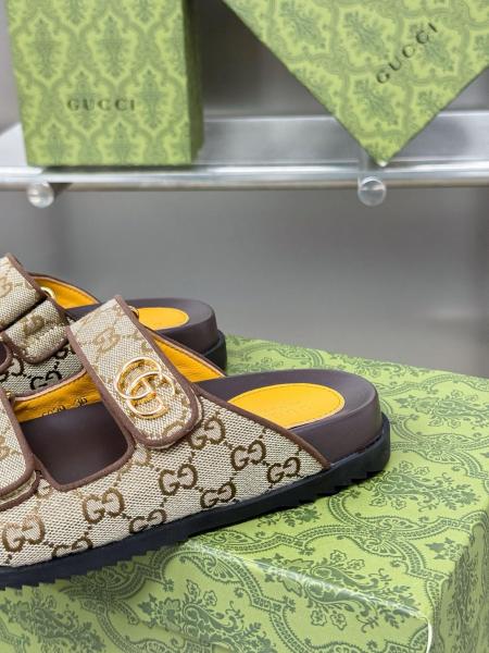 GUCCI Women's Double G Sandal 'Beige Ebony' Women's