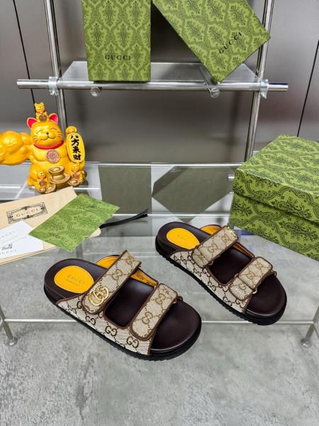 GUCCI Women's Double G Sandal 'Beige Ebony' Women's