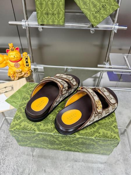 GUCCI Women's Double G Sandal 'Beige Ebony' Women's