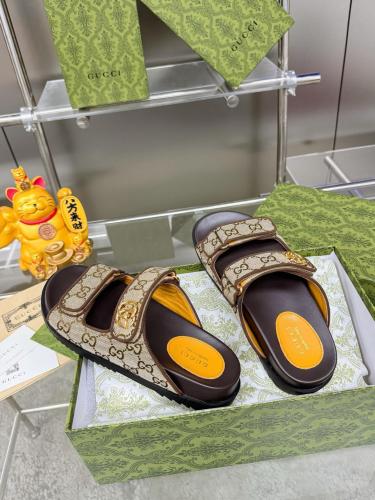 GUCCI Women's Double G Sandal 'Beige Ebony' Women's