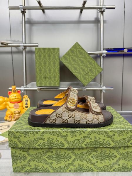 GUCCI Women's Double G Sandal 'Beige Ebony' Women's