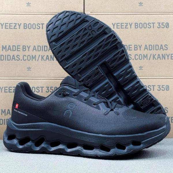 On Anti Slip Wear Resistant Low Top Casual Running Shoes Men's Black
