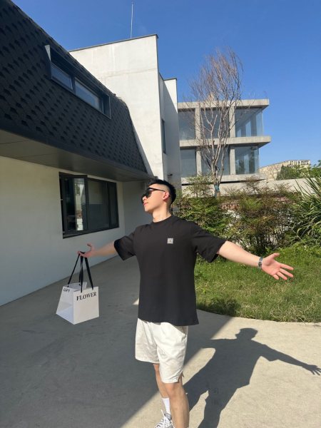 STONE ISLAND Logo Patch Short Sleeved T Shirt