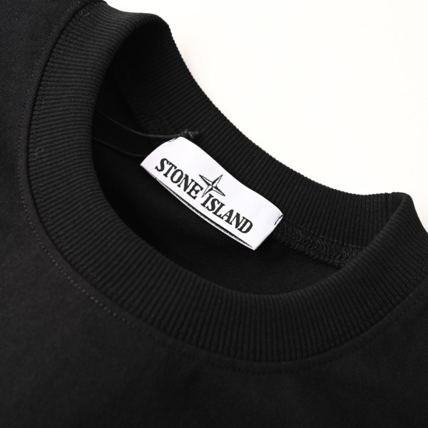 STONE ISLAND Logo Patch Short Sleeved T Shirt