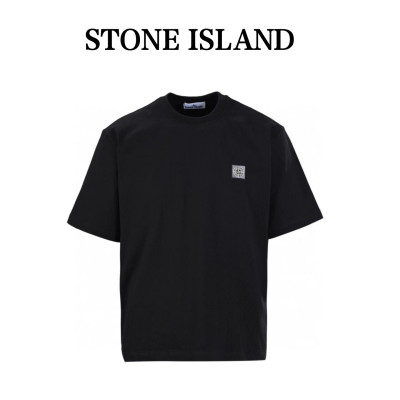 STONE ISLAND Logo Patch Short Sleeved T Shirt