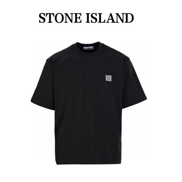 STONE ISLAND Logo Patch Short Sleeved T Shirt