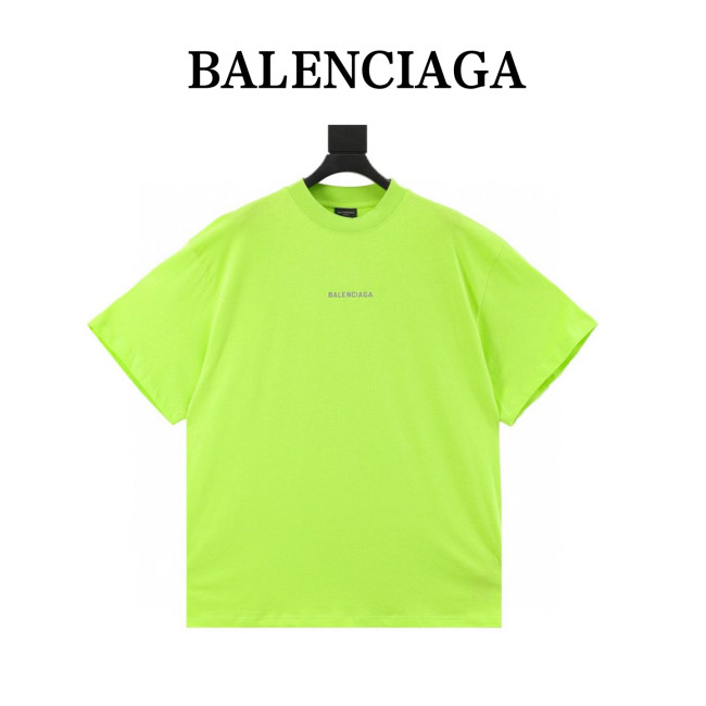 Balenciaga Lettering Front and Back Embroidered Short Sleeves