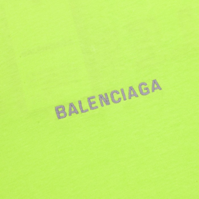 Balenciaga Lettering Front and Back Embroidered Short Sleeves