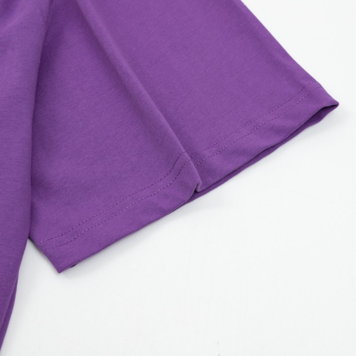 Balenciaga SS25 Basketball Series Letter Printed Round Neck Short Sleeve T-Shirt Regular Fit Men's Purple