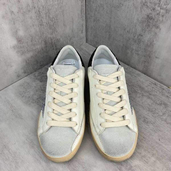 Golden Goose Super-Star Leather Star Low-top Fashion Sneakers White Distressed Version