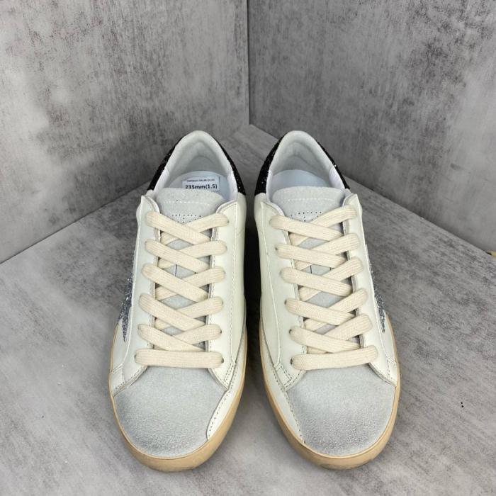 Golden Goose Super-Star Leather Star Low-top Fashion Sneakers White Distressed Version