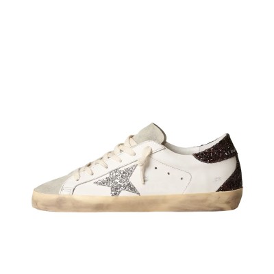 Golden Goose Super-Star Leather Star Low-top Fashion Sneakers White Distressed Version