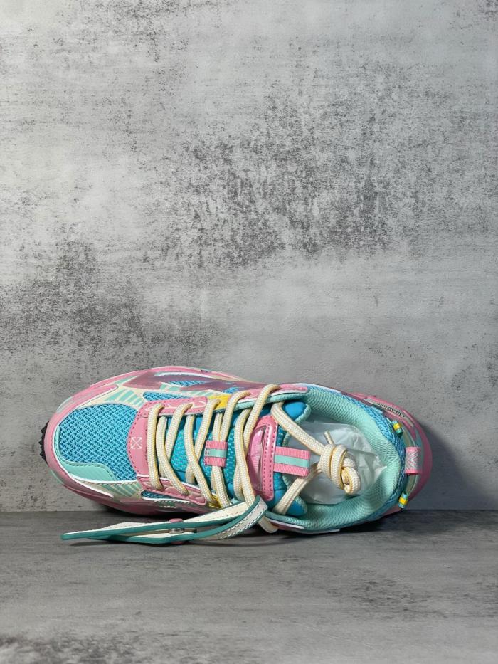 OFF-WHITE BE RIGHT BACK Round Toe Lace-Up Lifestyle Shoes Pink