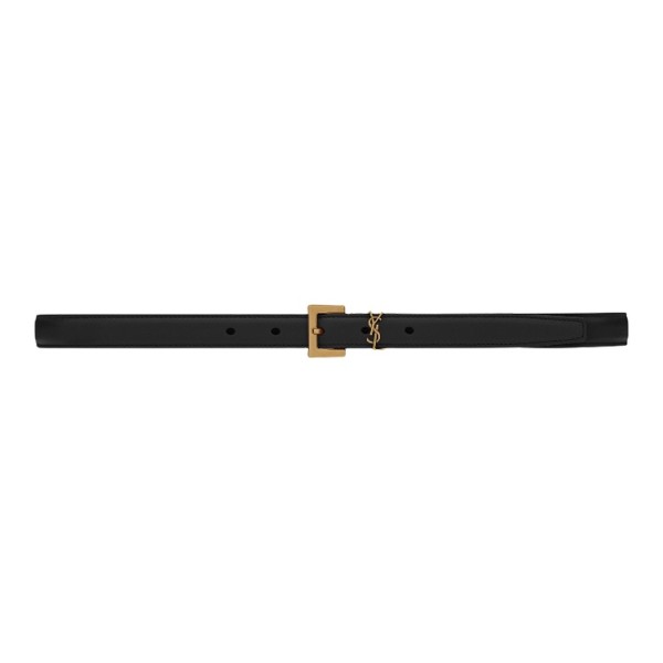 SAINT LAURENT Logo pin buckle belt for women, width 2cm