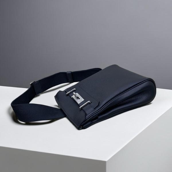 HERMES Hac a Dos Silver Buckle Adjustable Shoulder Strap Togo Calfskin Shoulder Crossbody Bag Small Unisex H083589CK89 size 18*8*28cm