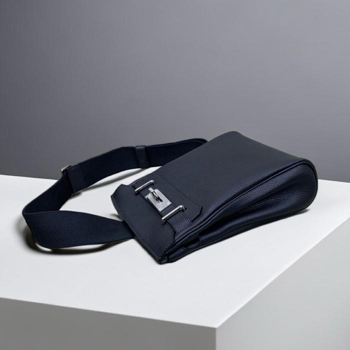 HERMES Hac a Dos Silver Buckle Adjustable Shoulder Strap Togo Calfskin Shoulder Crossbody Bag Small Unisex H083589CK89 size 18*8*28cm