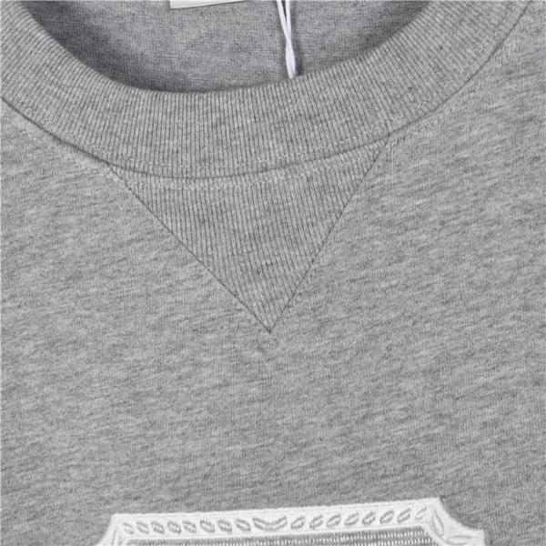 DIOR Christian Couture Relaxed-Fit T-Shirt Casual Round Neck Pullover Short Sleeve T-Shirt Men's Gray