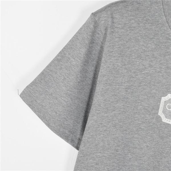 DIOR Christian Couture Relaxed-Fit T-Shirt Casual Round Neck Pullover Short Sleeve T-Shirt Men's Gray