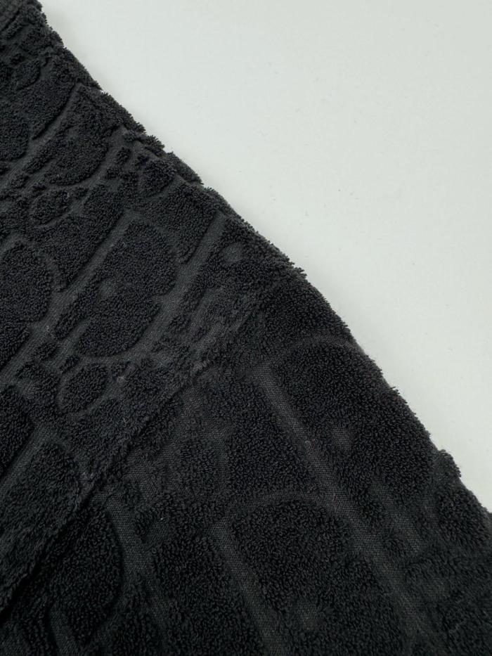 DIOR Logo Jacquard Casual Round Neck Short Sleeve T-Shirt Black