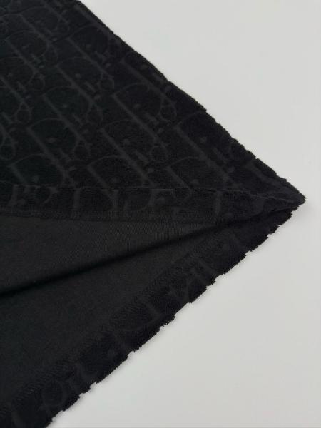 DIOR Logo Jacquard Casual Round Neck Short Sleeve T-Shirt Black