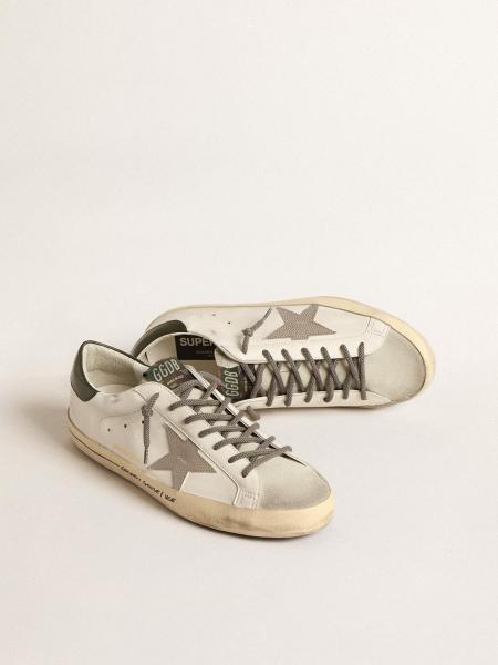 Golden Goose Super-Star LTD with croc-print star and green heel tab