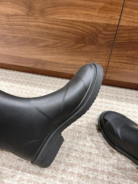 CHANEL 25S Fashion Pull-On High Boots Women's Black