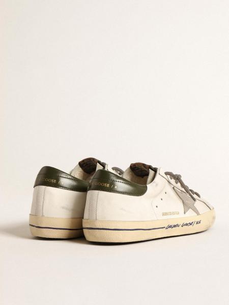 Golden Goose Super-Star LTD with croc-print star and green heel tab