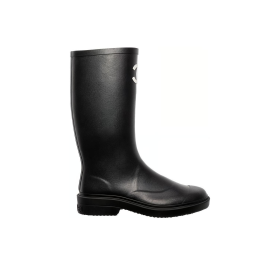 CHANEL 25S Fashion Pull-On High Boots Women's Black
