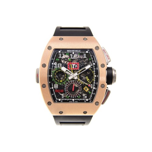 RICHARD MILLE Richard Miller mechanical movement Richard Mille men's watch Swiss watch 50*42.7mm black dial titanium case resin strap RM11-02