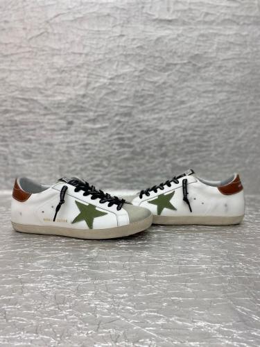 Golden Goose Super-Star Leather Comfortable and Durable Low-top Fashion Sneakers Beige