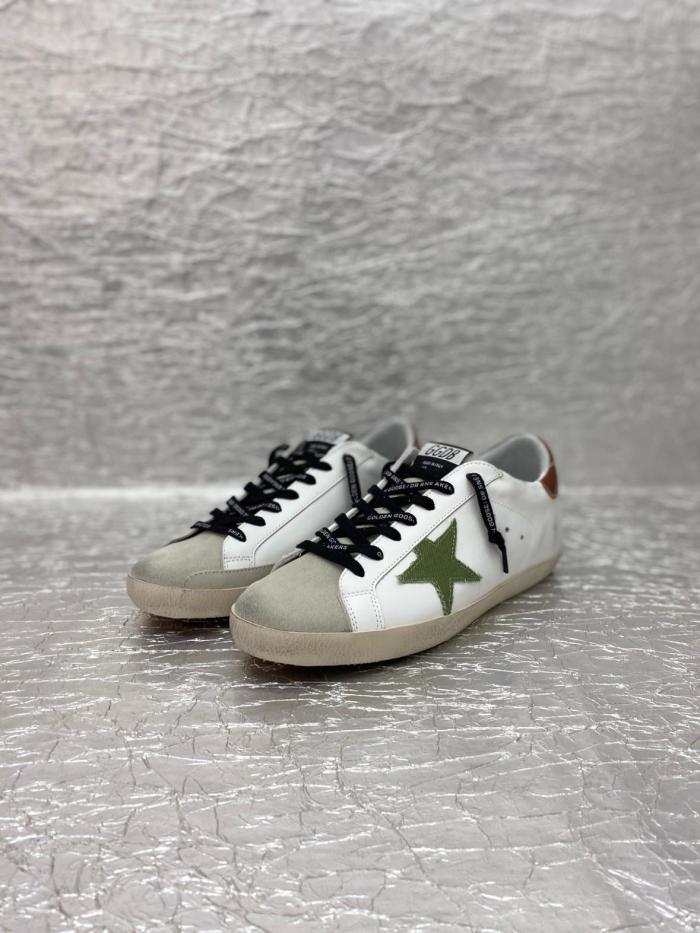 Golden Goose Super-Star Leather Comfortable and Durable Low-top Fashion Sneakers Beige