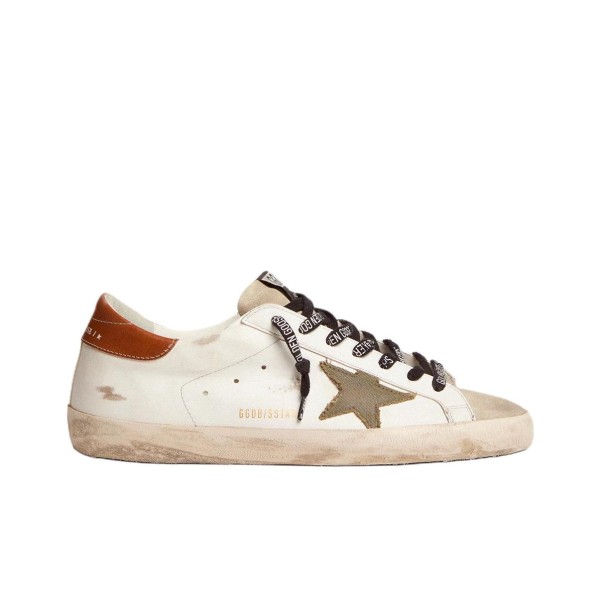 Golden Goose Super-Star Leather Comfortable and Durable Low-top Fashion Sneakers Beige
