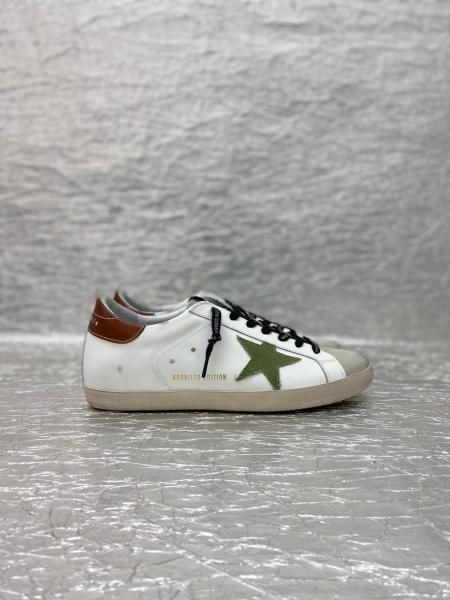 Golden Goose Super-Star Leather Comfortable and Durable Low-top Fashion Sneakers Beige