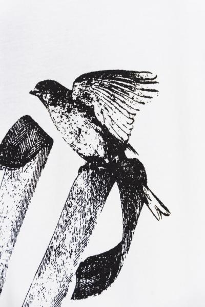 LOUIS VUITTON FW23 Logo Animal Print Round Neck Short Sleeve T-Shirt White