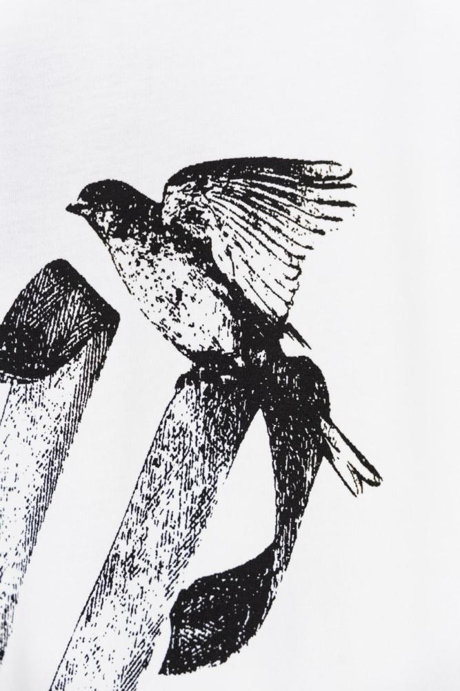 LOUIS VUITTON FW23 Logo Animal Print Round Neck Short Sleeve T-Shirt White