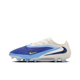 Nike Phantom 6 Low Elite sports comfortable wear-resistant football shoes men's white and blue
