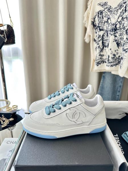 Chanel Low Top Trainer White Blue (Women's)