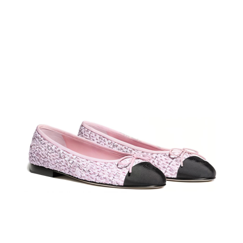 CHANEL Pointed Toe Slip-On Women's Casual Shoes Women's Pink