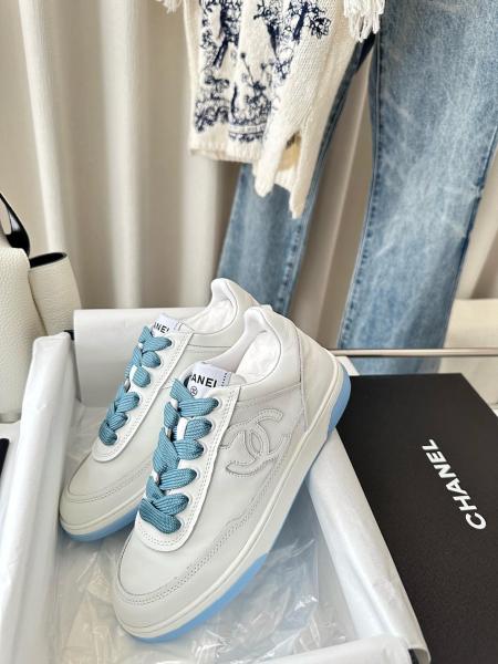 Chanel Low Top Trainer White Blue (Women's)