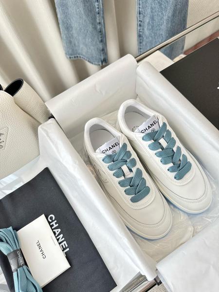 Chanel Low Top Trainer White Blue (Women's)