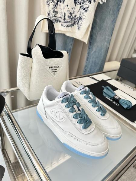 Chanel Low Top Trainer White Blue (Women's)